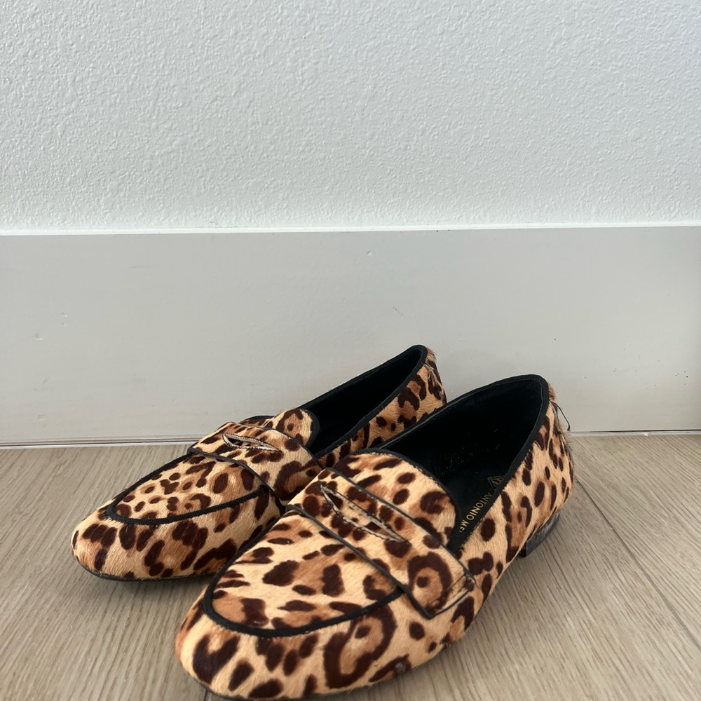 ANTONIO MELANI Leopard Print Flats
